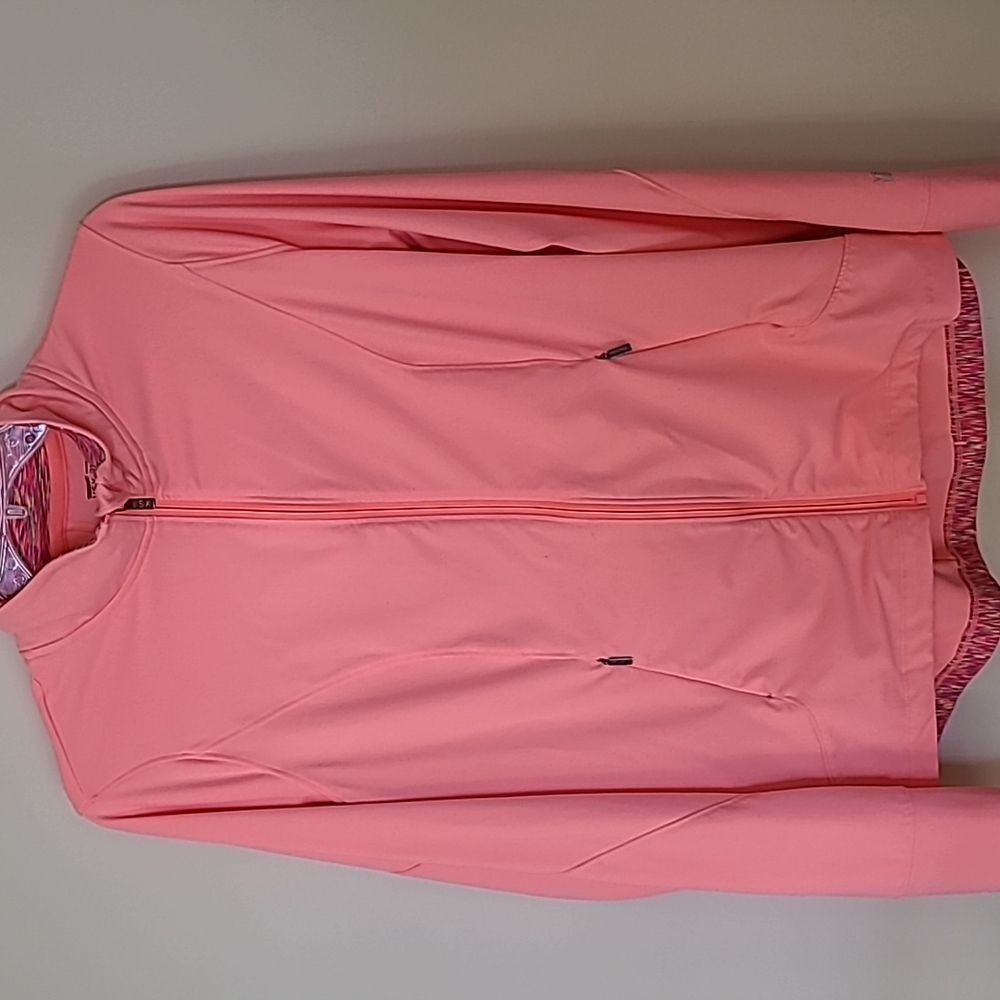 Victoria's Secret VSX yoga jacket large coral color